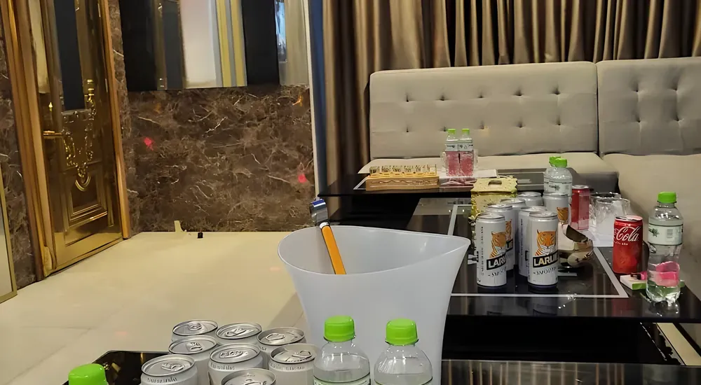 음료가 세팅된 모습