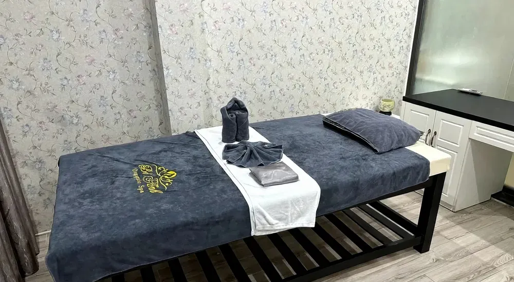 마사지 침대 준비 상태