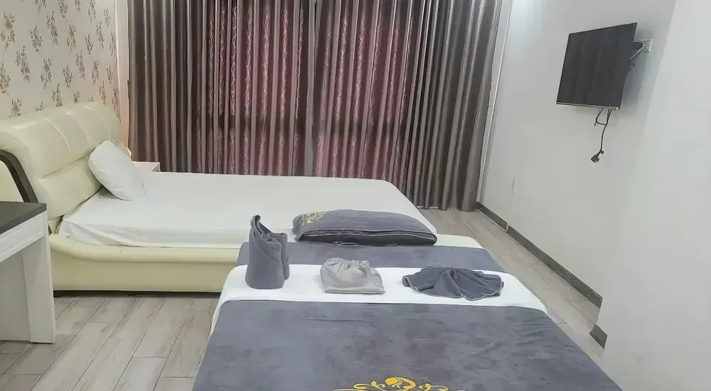 스파 침실의 내부 모습