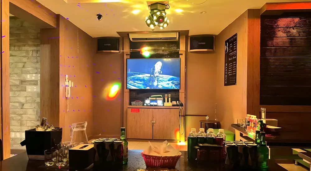 가라오케 방 내부 모습