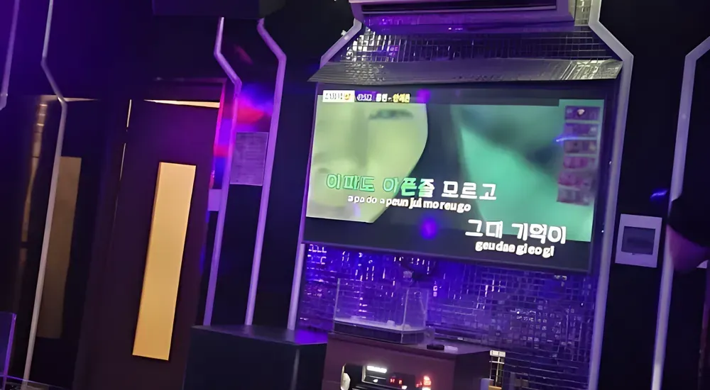 KTV 실내 화면 장면